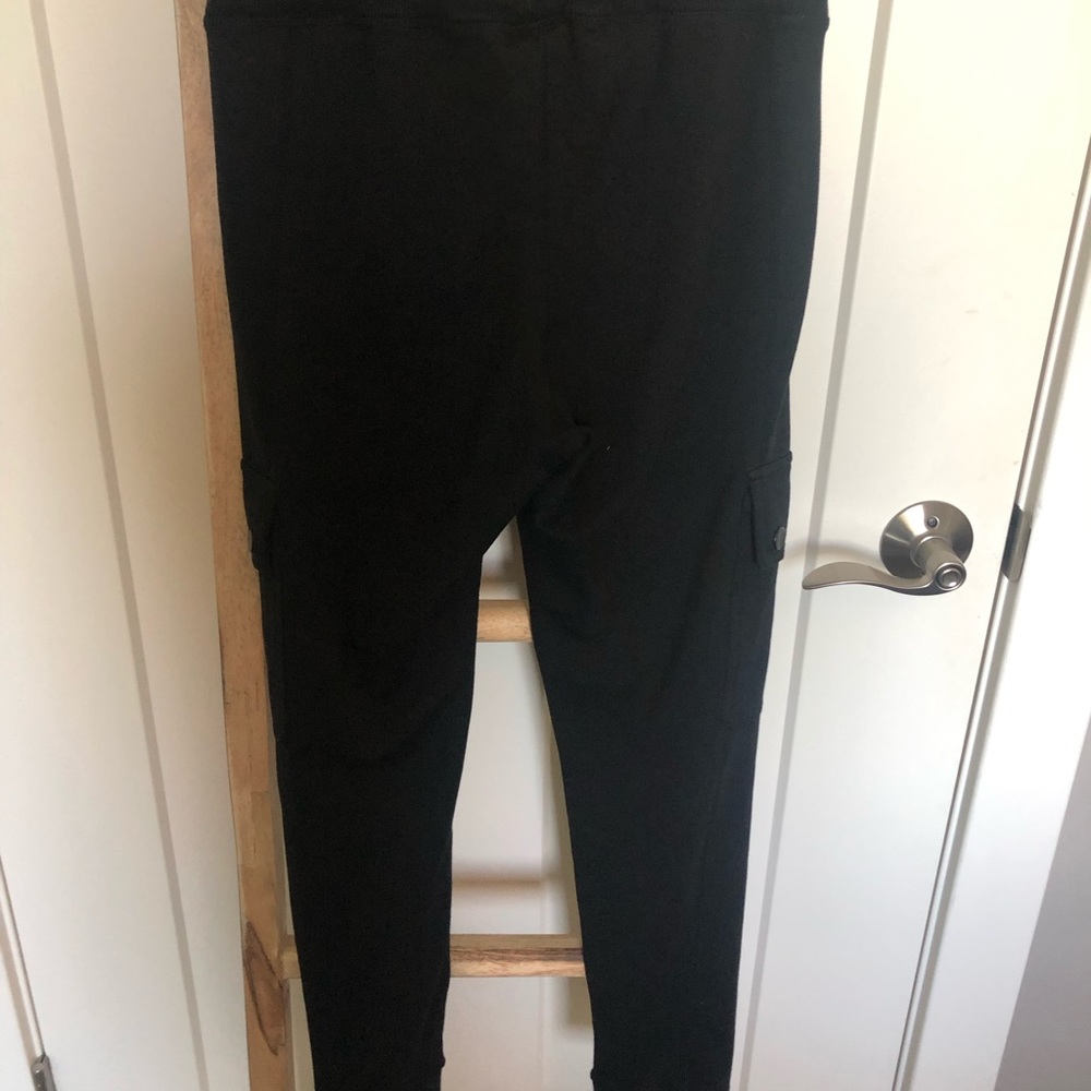 Savvi Black Crossover Cargo Joggers - Picture 6 of 11